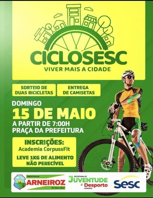 Domingo é dia de pedalar, vamos juntos participar