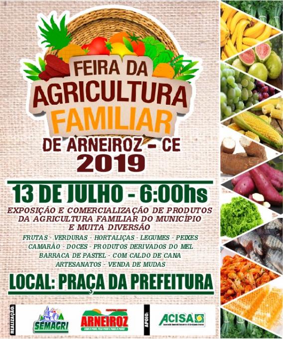 FEIRA DA AGRICULTURA FAMILIAR DE ARNEIROZ.