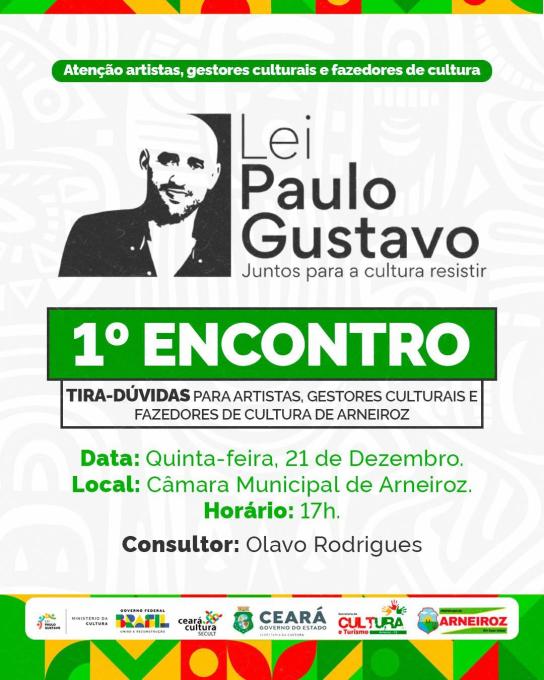 Encontro Municipal sobre a Lei Paulo Gustavo e Editais