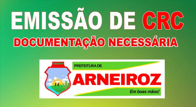 DOCUMENTAÇÃO NECESSÁRIA PARA O CRC