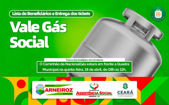 Lista de Beneficiários e Entrega dos Tíckets - VALE GÁS SOCIAL